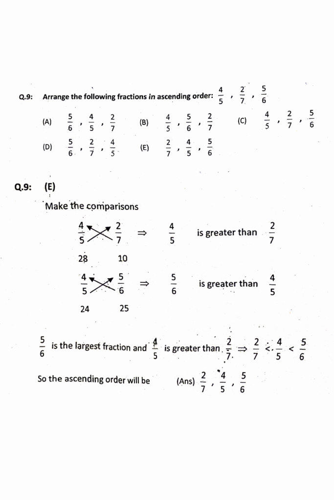 Fraction and Decimal