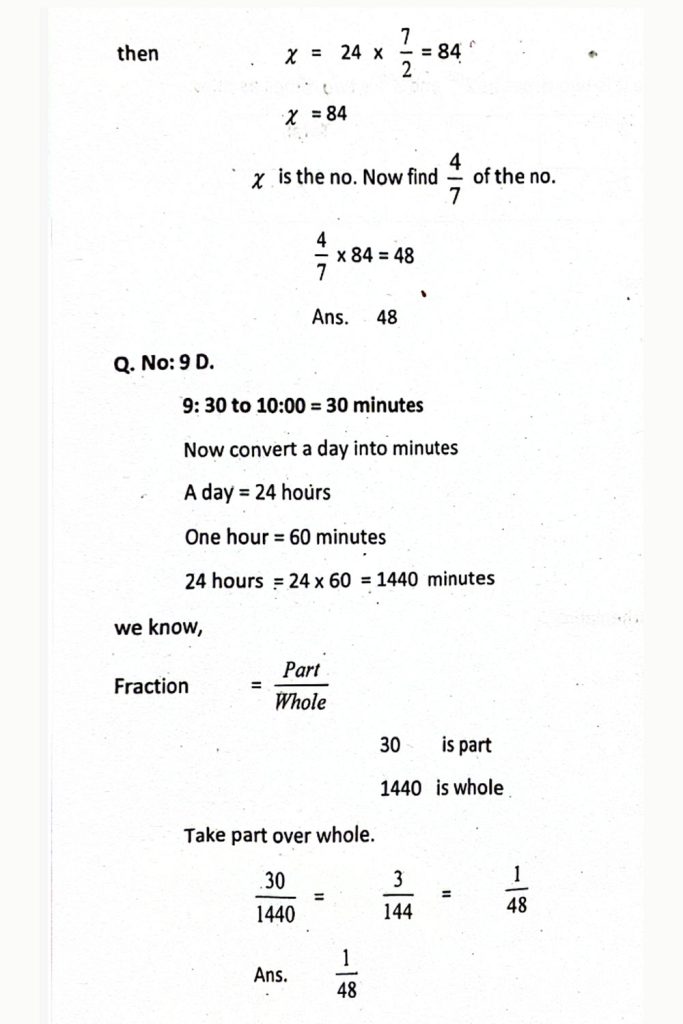 NTS Quantitative Reasoning MCQs