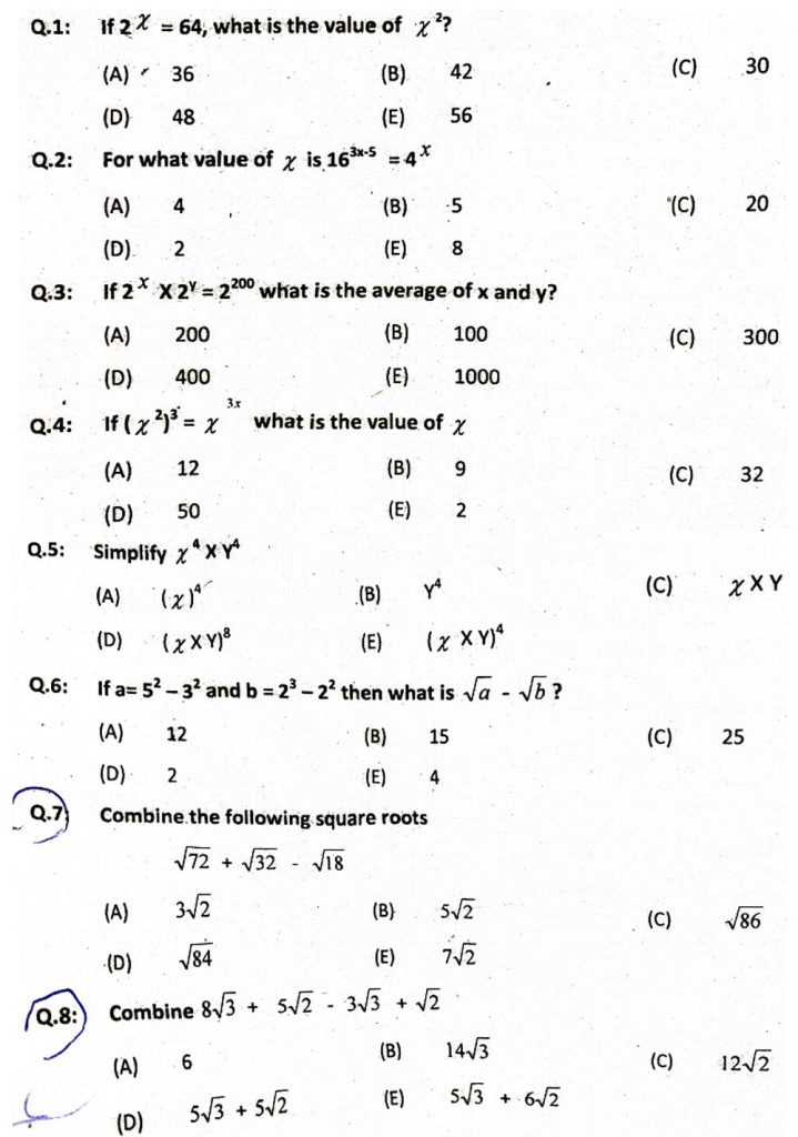 NTS Quantitative Reasoning