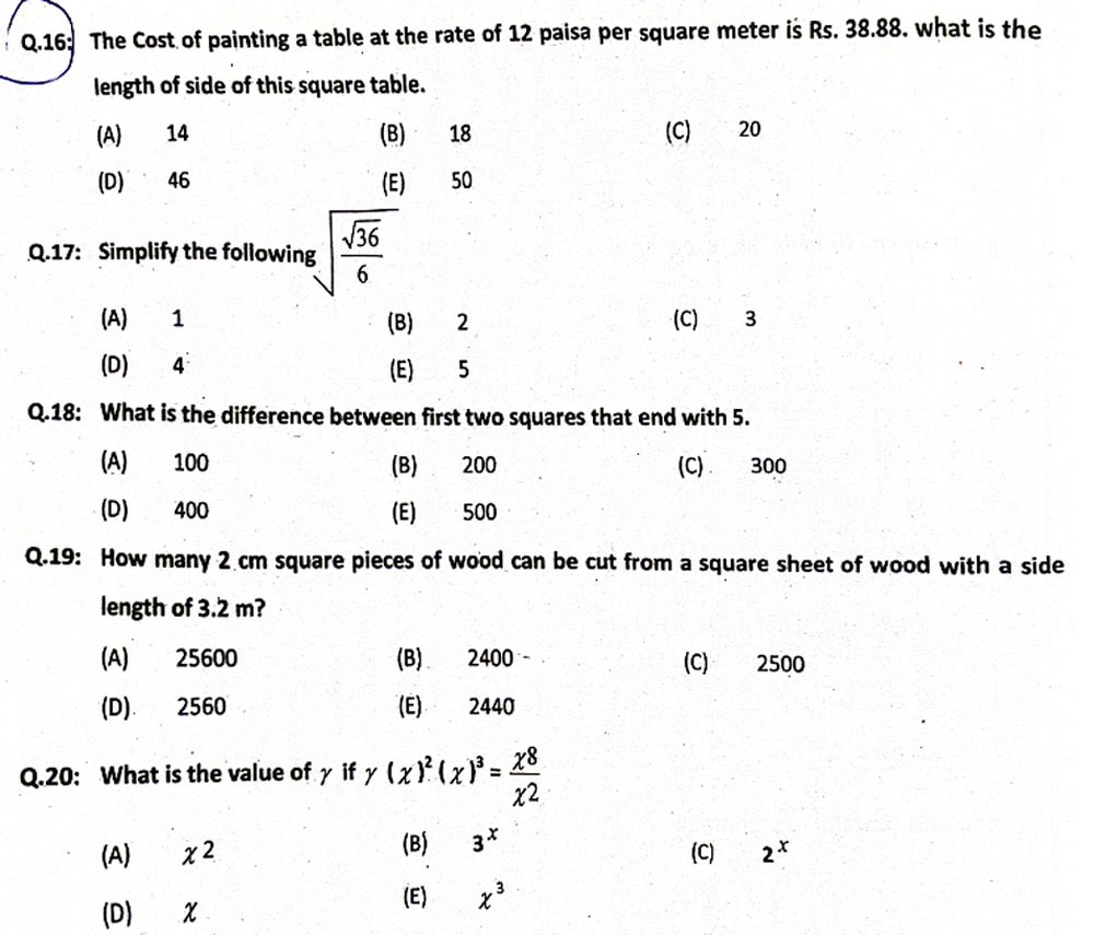 gat math test preparation