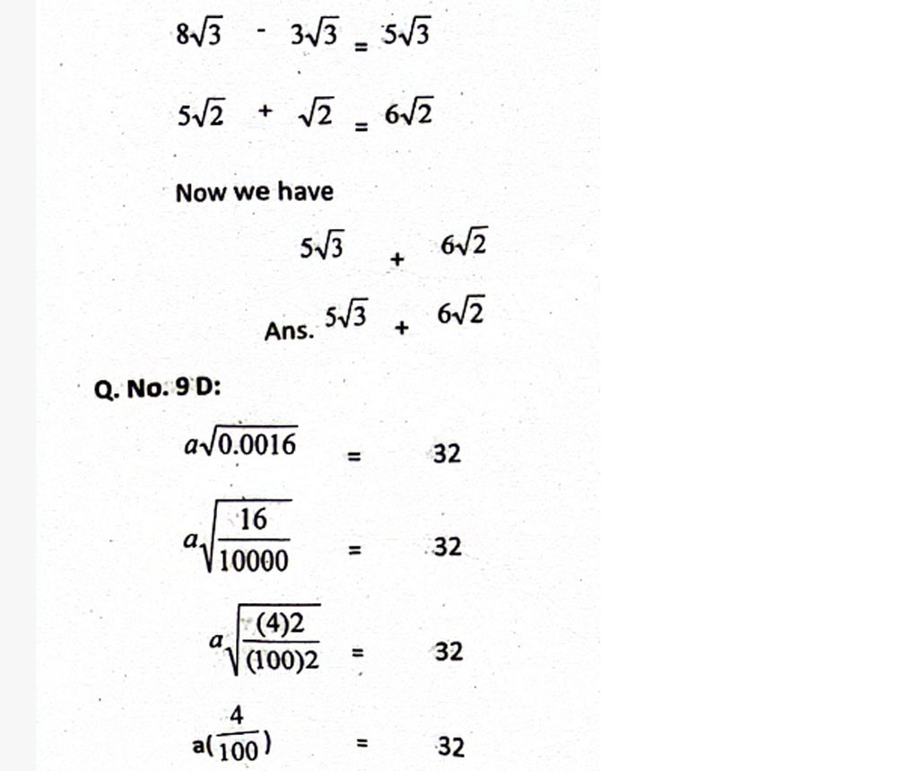 math mcqs