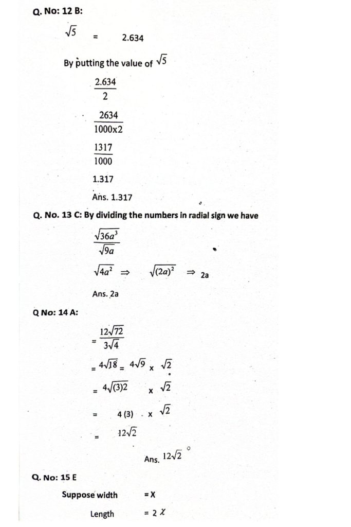 GAT quantitative reasoning Questions